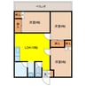 メゾンYOSHINAGA 3DKの間取り