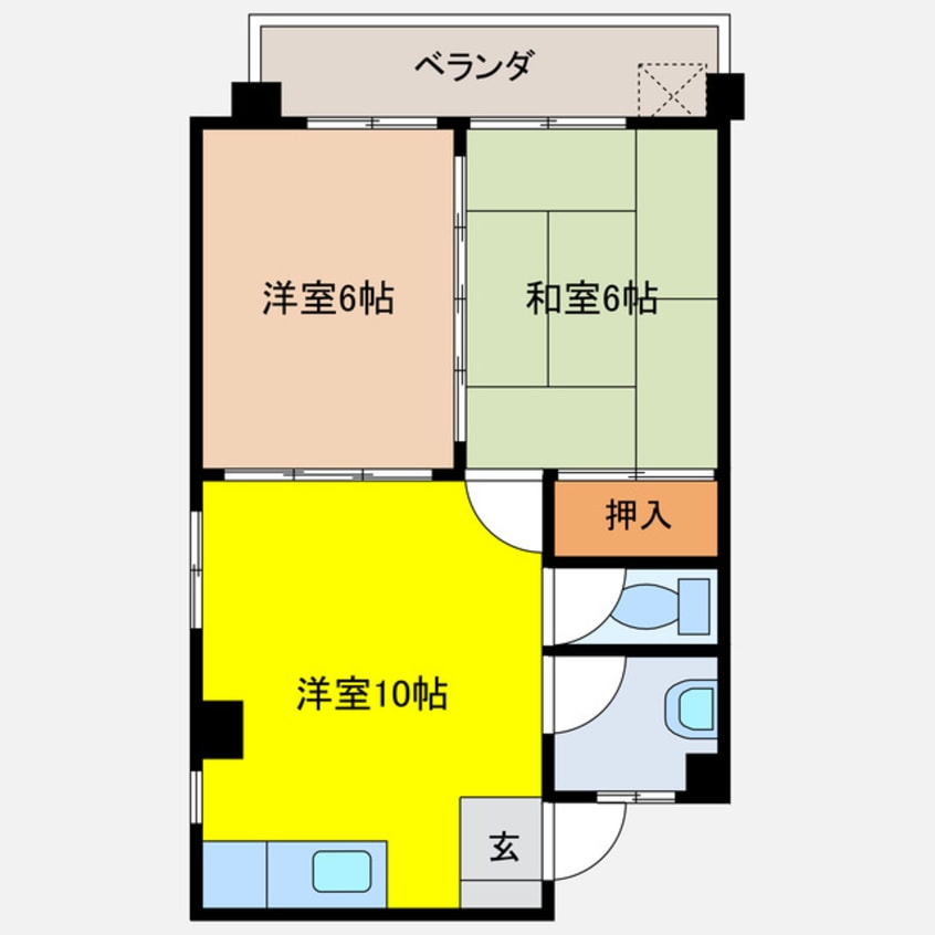 間取図 コーポブルースカイ