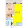 コーポ和 1LDKの間取り