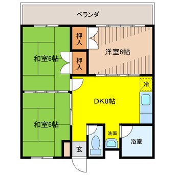 間取図 コーポミリオンⅡ