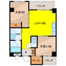 レジデンスuchima 2LDKの間取り