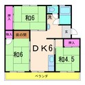 鳥羽ハイツ２号棟の間取図