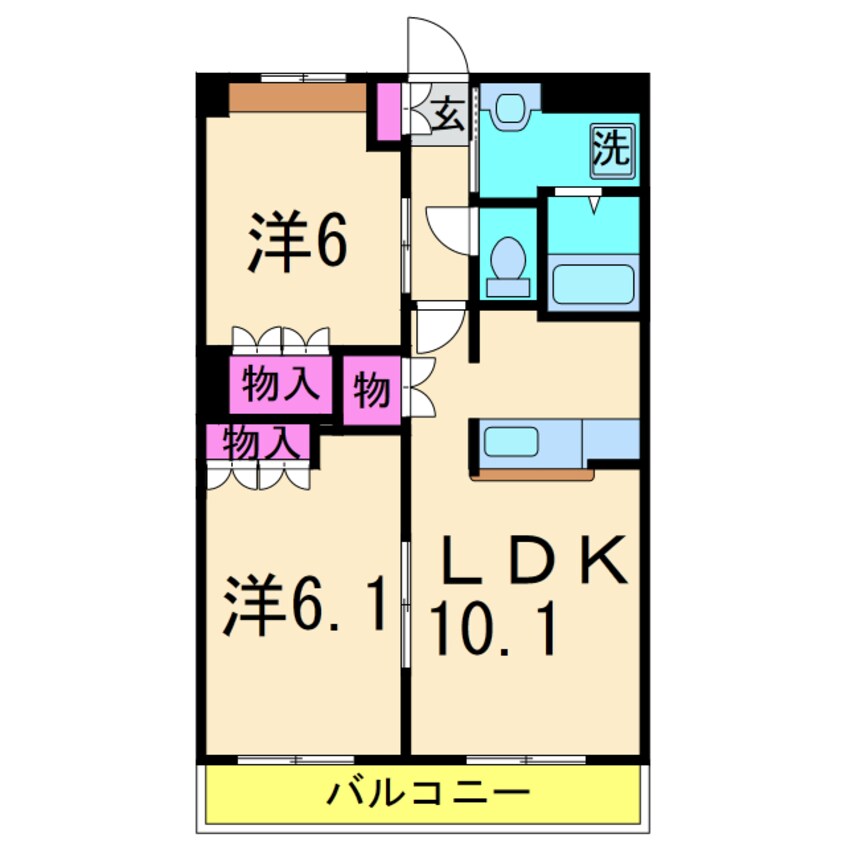 間取図 スカイヴァレイ