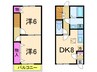 さくらメイト 2DKの間取り
