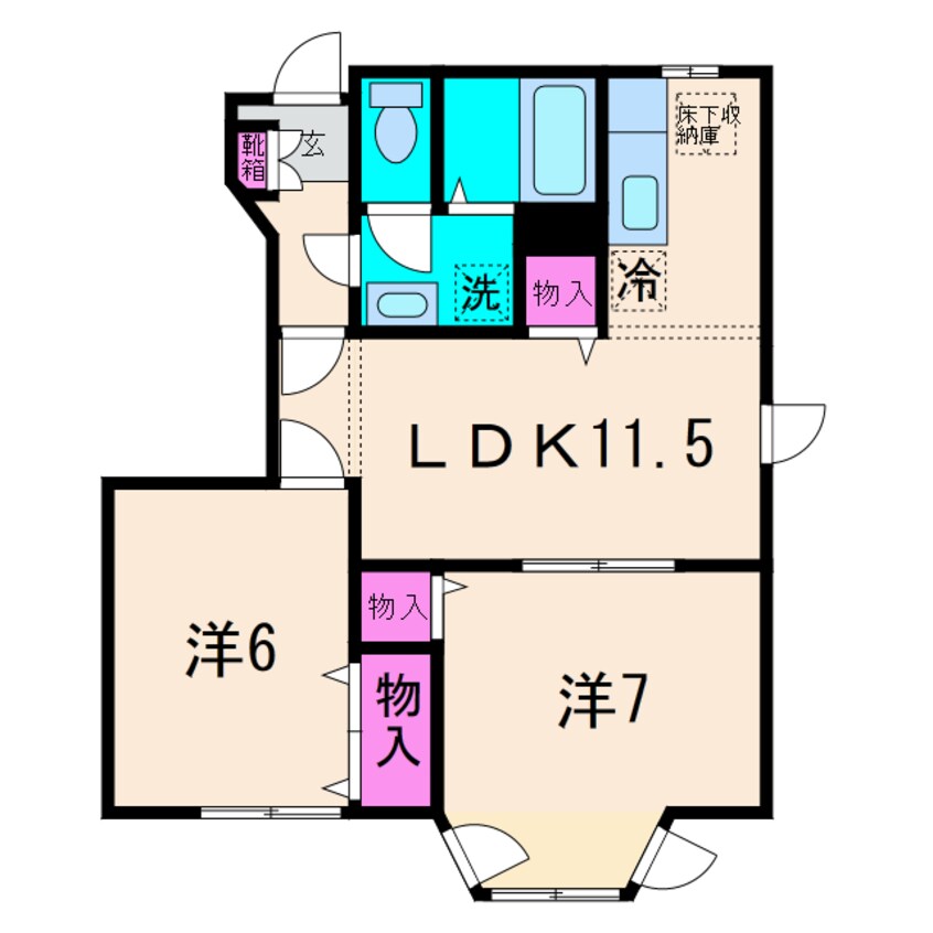 間取図 クレディアム