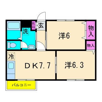 間取図 エスポワール（宮中）