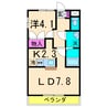 life stage mf 1LDKの間取り