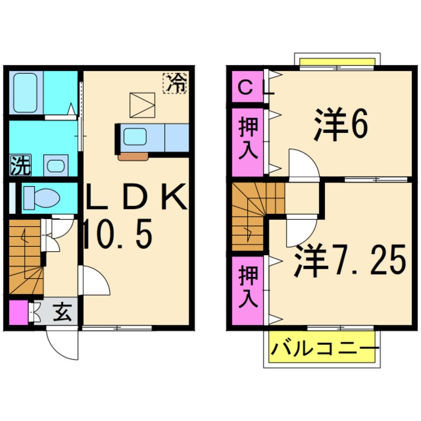 間取図 EspoirⅡ