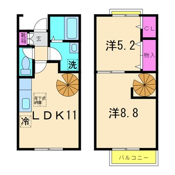 間取図 フォレストヒル勇Ａ