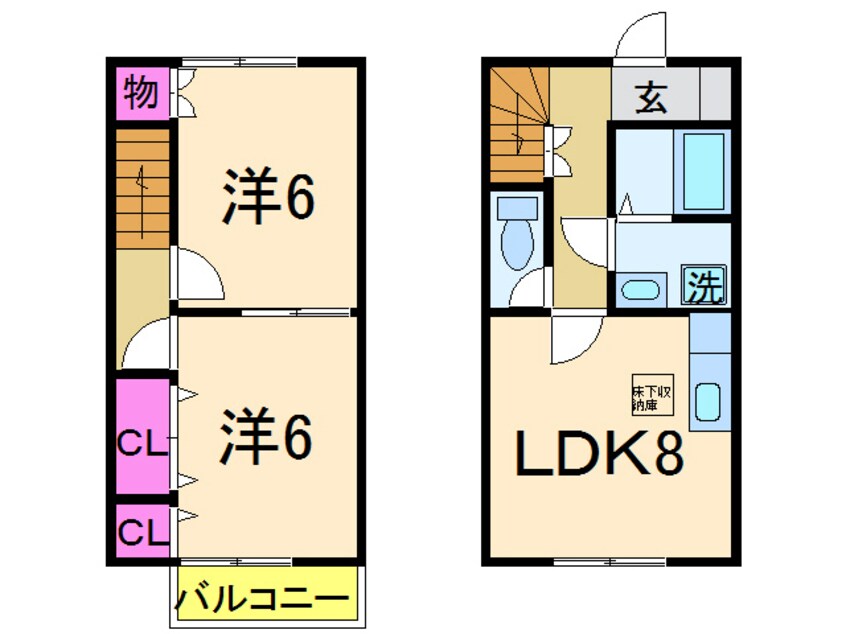 間取図 フォレストヒルＢ