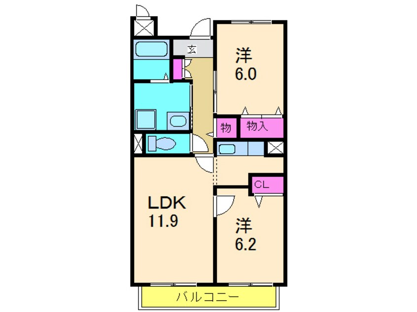 間取図 パルテールＡ