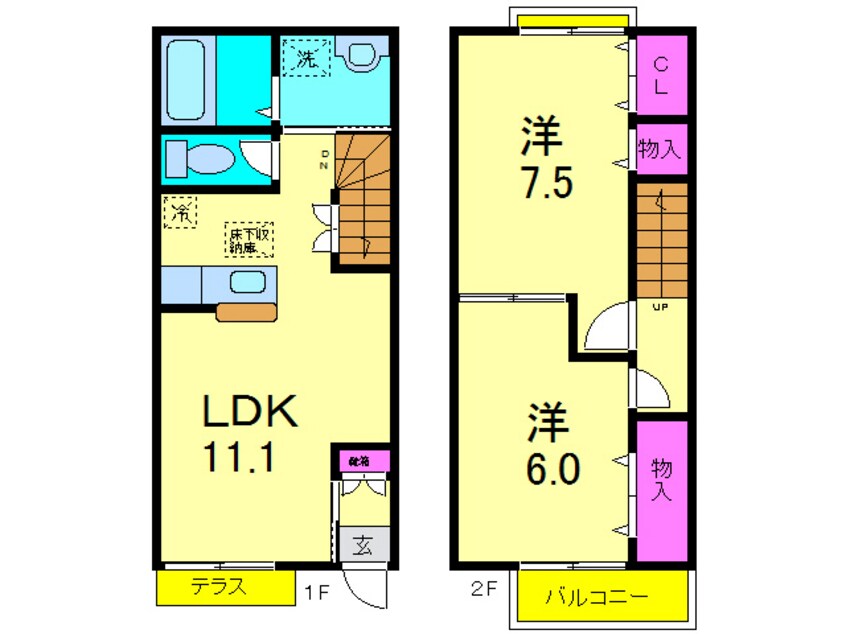 間取図 ヴェルドミール港ヶ丘Ⅴ