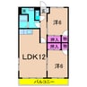 サンポートマンション 2LDKの間取り