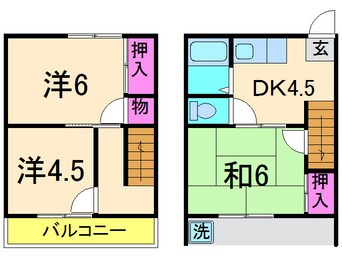 間取図 コーポ給前