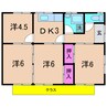 給前住宅 4DKの間取り