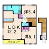 SKY　LARK 2LDKの間取り