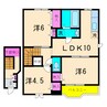 アヴニールA 3LDKの間取り
