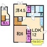 バーデンハイムⅢ 2LDKの間取り