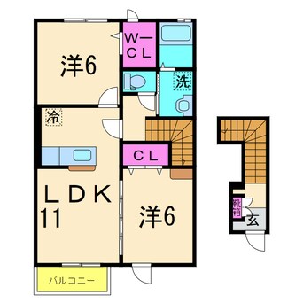 間取図 メゾン・ド・レネットⅠ