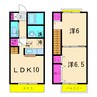 CIEL Ⅰ 2LDKの間取り