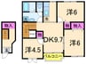 ヴィラ サンライズ ドリームⅡ 3DKの間取り