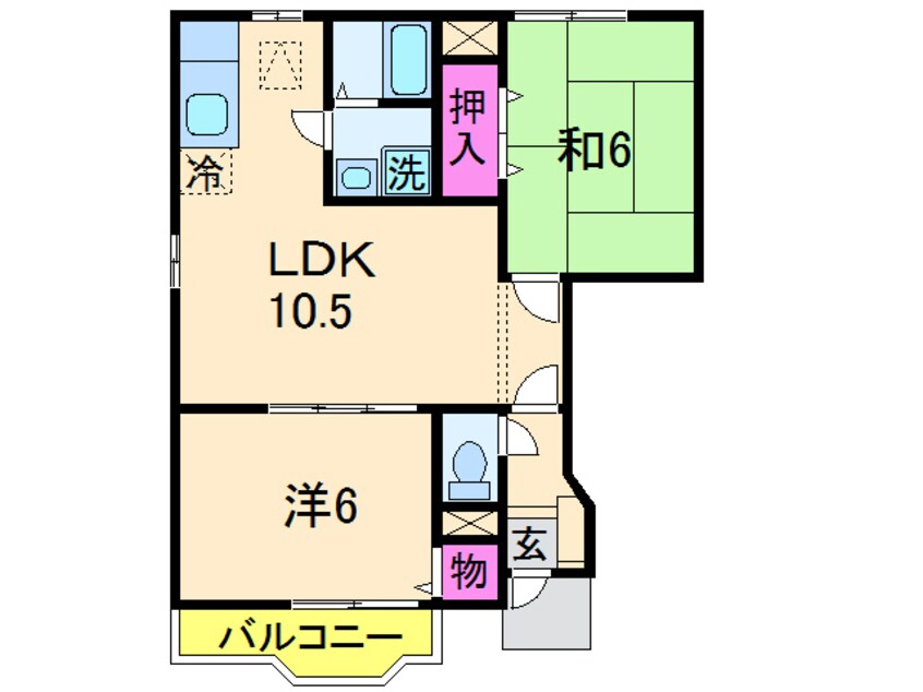 間取図 アン・プレーヌＡ