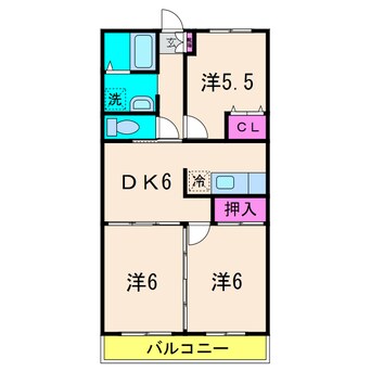 間取図 アピカールカシマ