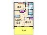 ペアレントＳＫ 2LDKの間取り