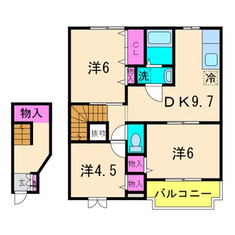 間取図 クレーデレドーノヨッシーⅡ