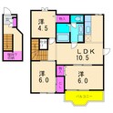 ピースフル2000Ⅰの間取図