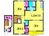 プリムヴェールⅡ 3LDKの間取り