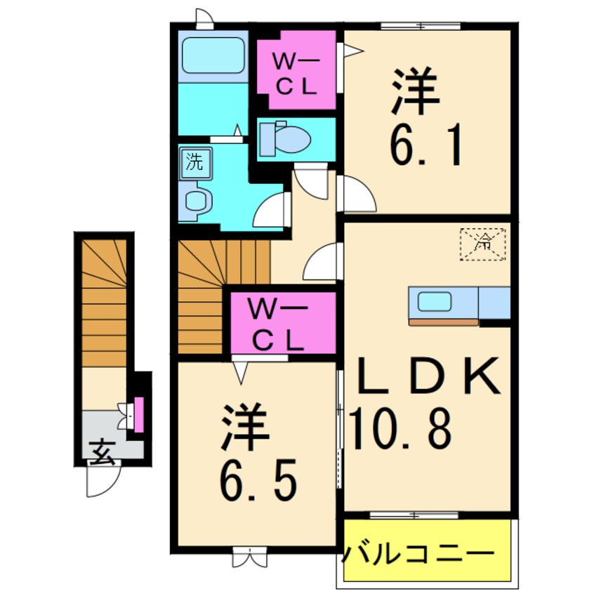 間取図 アムール下津