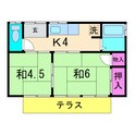 小岩井荘の間取図