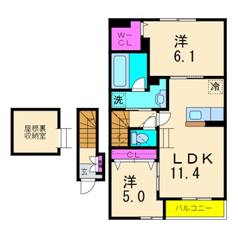 間取図 ハピネスヒルⅠ