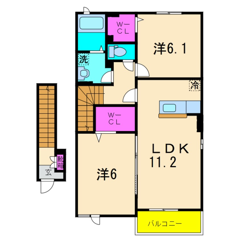 間取図 グレイスフルＤ