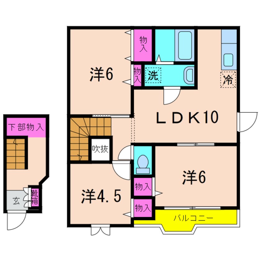 間取図 スウィートオーシャンＣ