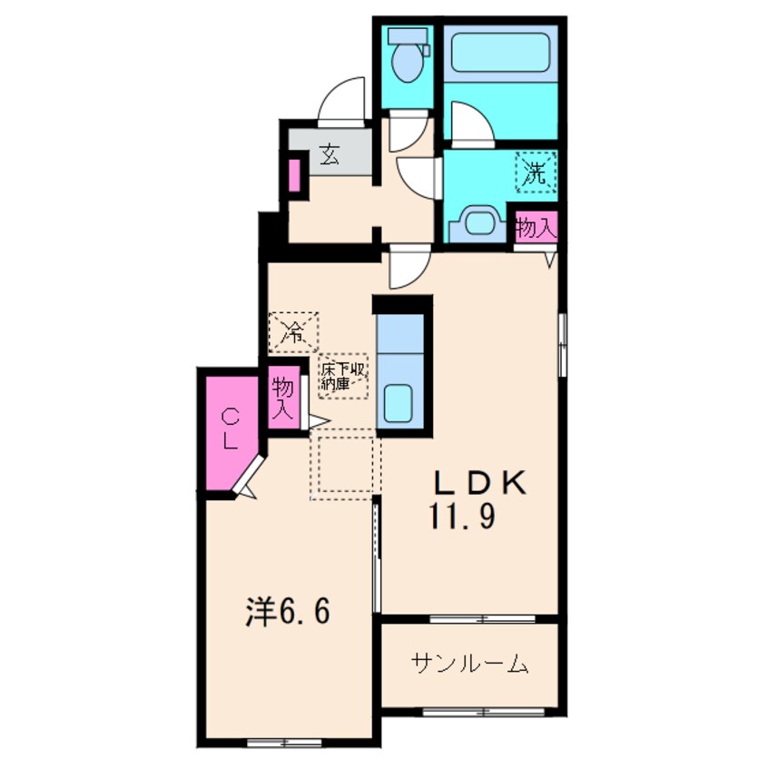 間取図 イーストシュラインⅠ