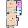 ＭＫハイツA 1LDKの間取り