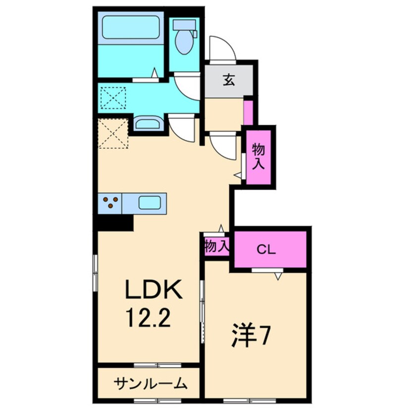 間取図 MKハイツD