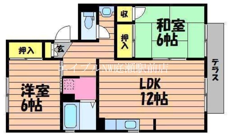 間取り図 エステート西中　A棟