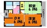 アークハイツ 2DKの間取り