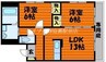 クレールはな 2LDKの間取り