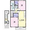 エスペランザＢ 2LDKの間取り