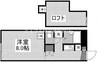 今バス停前シャルマンドミール 1Kの間取り