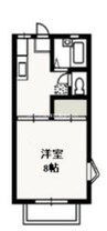 メゾンソレイユ 1Kの間取り