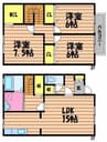 クオーレE 3LDKの間取り
