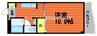 ファインヴィラ 1Kの間取り