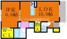 シャーメゾン令和 1LDKの間取り
