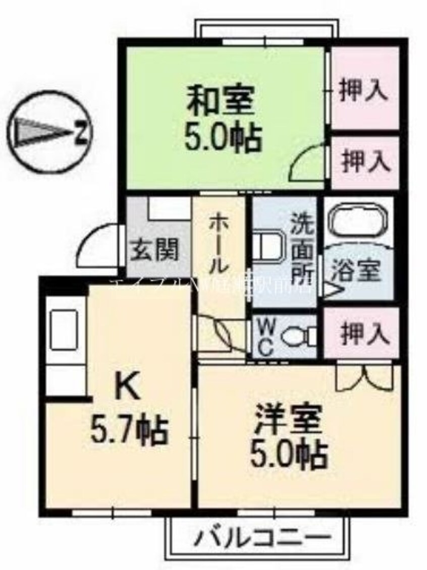 間取図 プレステージ溝口　Ｃ棟