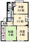 シャーメゾンボヌール  Ⅲ番館 3Kの間取り